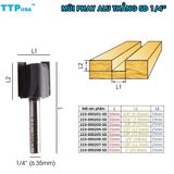  Mũi phay alu thẳng (6.35 x 19mm) TTPusa 223-000206-SD 