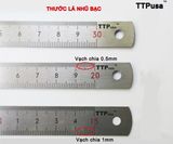  Thước lá inox nhũ bạc 300x13x0.5mm TTPusa 230-45811 