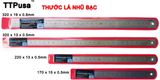  Thước lá inox nhũ bạc 300x13x0.5mm TTPusa 230-45811 