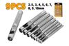 Bộ mũi đục da lỗ tròn 9 cây từ 2-10mm Tolsen 25093
