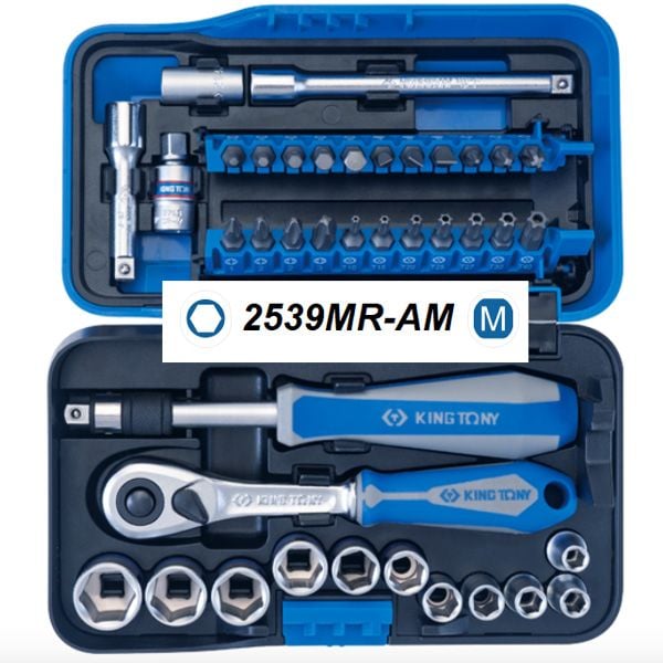  Bộ Dụng Cụ Vặn Ốc 39 Chi Tiết Kingtony 2539MR-AM 