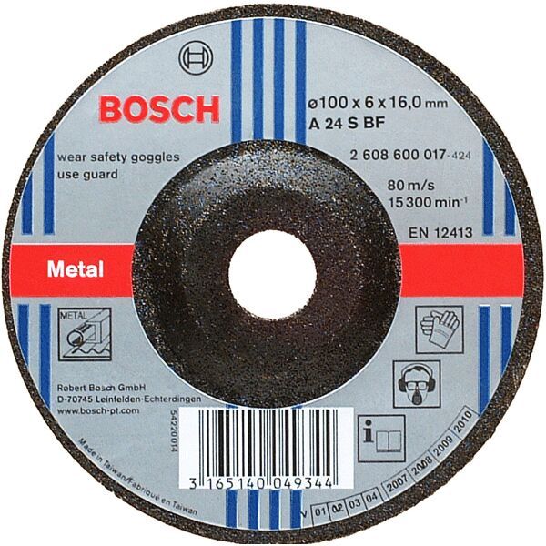  Đá mài sắt Bosch 100x16x6mm 2608600017 