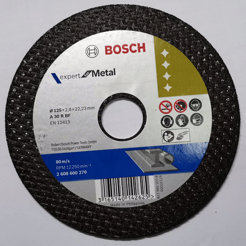  Đá cắt sắt Bosch 125x2.8x22.2mm 2608600270 
