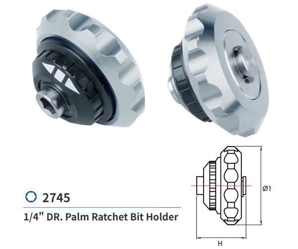  Đầu vặn vít 1/4 inch Kingtony 2745 