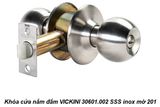  Khóa cửa nắm đấm VICKINI 30601.002 SSS inox mờ 201 
