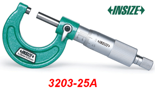  Panme đo ngo&agrave;i cơ Insize 3203-25A (0-25mm) 
