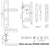  Khóa cửa nẹp VICKINI 33020.001 MSN ken xước mờ, ruột chốt 