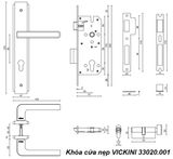  Khóa cửa nẹp VICKINI 33020.001 OBP đen mờ, ruột chốt 
