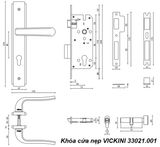  Khóa cửa nẹp VICKINI 33021.001 OBP đen mờ, ruột chốt 