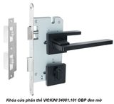  Khóa cửa phân thể VICKINI 34081.101 OBP đen mờ, ruột chốt 