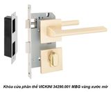  Khóa cửa phân thể VICKINI 34290.001 MBG vàng xước mờ, ruột chốt 