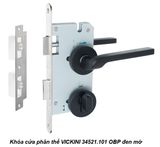  Khóa cửa phân thể VICKINI 34521.101 OBP đen mờ, ruột chốt 
