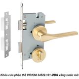  Khóa cửa phân thể VICKINI 34522.101 MBG vàng xước mờ, ruột chốt 