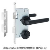  Khóa cửa phân thể VICKINI 34654.101 OBP đen mờ, ruột chốt 