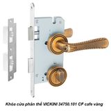  Khóa cửa phân thể VICKINI 34750.101 CF cafe vàng, ruột chốt 