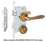  Khóa cửa phân thể VICKINI 34768.101 CF cafe vàng, ruột chốt 