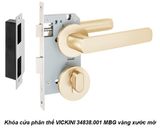  Khóa cửa phân thể VICKINI 34838.001 MBG vàng xước mờ, ruột chốt 