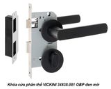  Khóa cửa phân thể VICKINI 34838.001 OBP đen mờ, ruột chốt 
