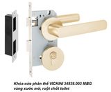  Khóa cửa phân thể VICKINI 34838.003 MBG vàng xước mờ, ruột chốt toilet 