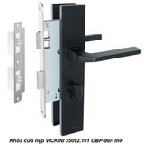  Khóa cửa nẹp VICKINI 35092.101 OBP đen mờ, ruột chốt 