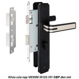  Khóa cửa nẹp VICKINI 35123.101 OBP đen mờ, ruột chốt 