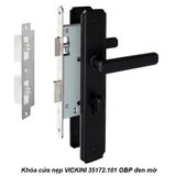  Khóa cửa nẹp VICKINI 35172.101 OBP đen mờ, ruột chốt 
