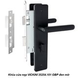  Khóa cửa nẹp VICKINI 35254.101 OBP đen mờ, ruột chốt 