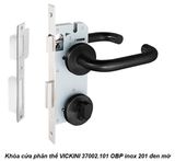  Khóa cửa phân thể VICKINI 37002.101 OBP inox 201 đen mờ, ruột chốt 