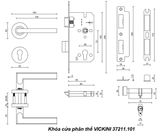  Khóa cửa phân thể VICKINI 37211.101 OBP inox 304 mờ, ruột chốt 