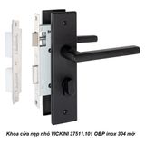  Khóa cửa nẹp nhỏ VICKINI 37511.101 OBP inox 304 mờ, ruột chốt 