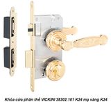 Khóa cửa phân thể VICKINI 38302.101 K24 mạ vàng K24 