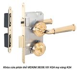  Khóa cửa phân thể VICKINI 38338.101 K24 mạ vàng K24 