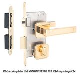  Khóa cửa phân thể VICKINI 38378.101 K24 mạ vàng K24 