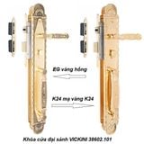  Khóa cửa đại sảnh VICKINI 38602.101 K24 mạ vàng K24 