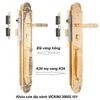 Khóa cửa đại sảnh VICKINI 38602.101 K24 mạ vàng K24