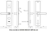  Khóa cửa điện tử VICKINI 39605.001 OBP đen mờ 