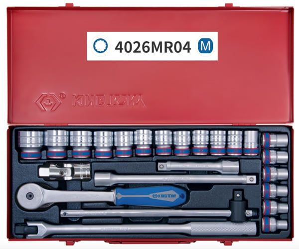  Bộ tuýp bông 1/2 inch 24 chi tiết Kingtony 4026MR04 