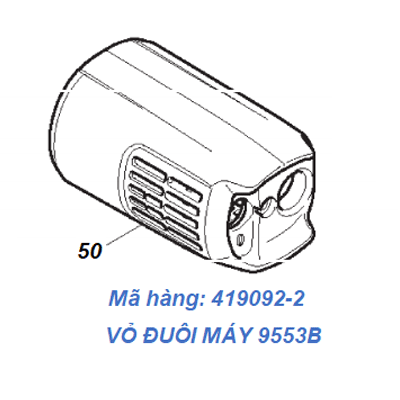  Vỏ đuôi máy mài góc Makita 9553B (419092-2) 