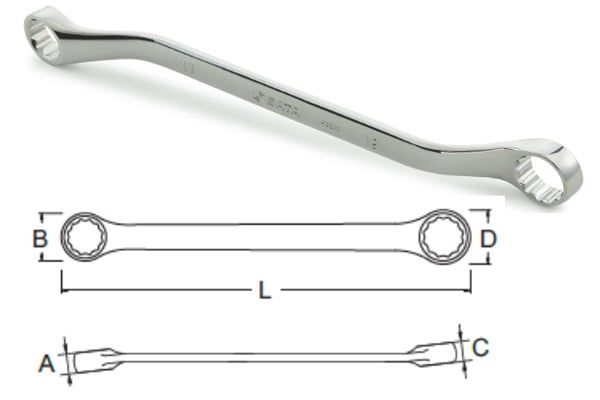  Cờ lê 2 đầu vòng xi bóng 11x13mm SATA 42203 