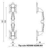  Tay cửa VICKINI 42298.001 AC nâu bóng 
