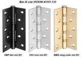  Bản lề cửa VICKINI 43101.133 OBP đen mờ 201, 1.25T dày 3.0mm 