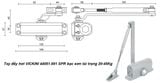  Tay đẩy hơi VICKINI 44051.001 SPR bạc sơn tải trọng 20-45Kg 