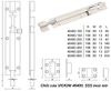  Chốt cửa VICKINI 46400.600 SSS inox mờ 
