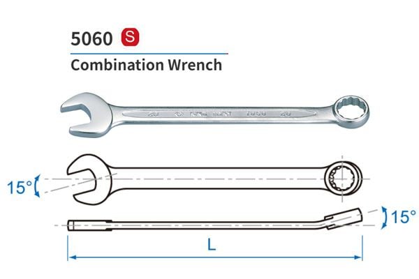  Cờ lê vòng miệng hệ Inch 7/8 inch Kingtony 5060-28 
