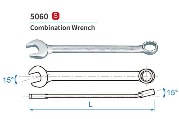  Cờ lê vòng miệng hệ Inch 3/4 inch Kingtony 5060-24 