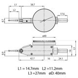  Đồng hồ so chân gập Mitutoyo 513-401-10E (0.14mm/0.001mm) 