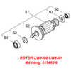 Rotor máy cắt sắt Makita LW1400, LW1401 
