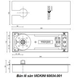  Bản lề sàn VICKINI 60034.001 OBP đen mờ 