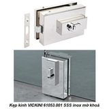  Kẹp kính VICKINI 61053.001 PSS inox bóng khóa 