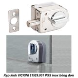  Kẹp kính VICKINI 61529.001 PSS inox bóng đơn 